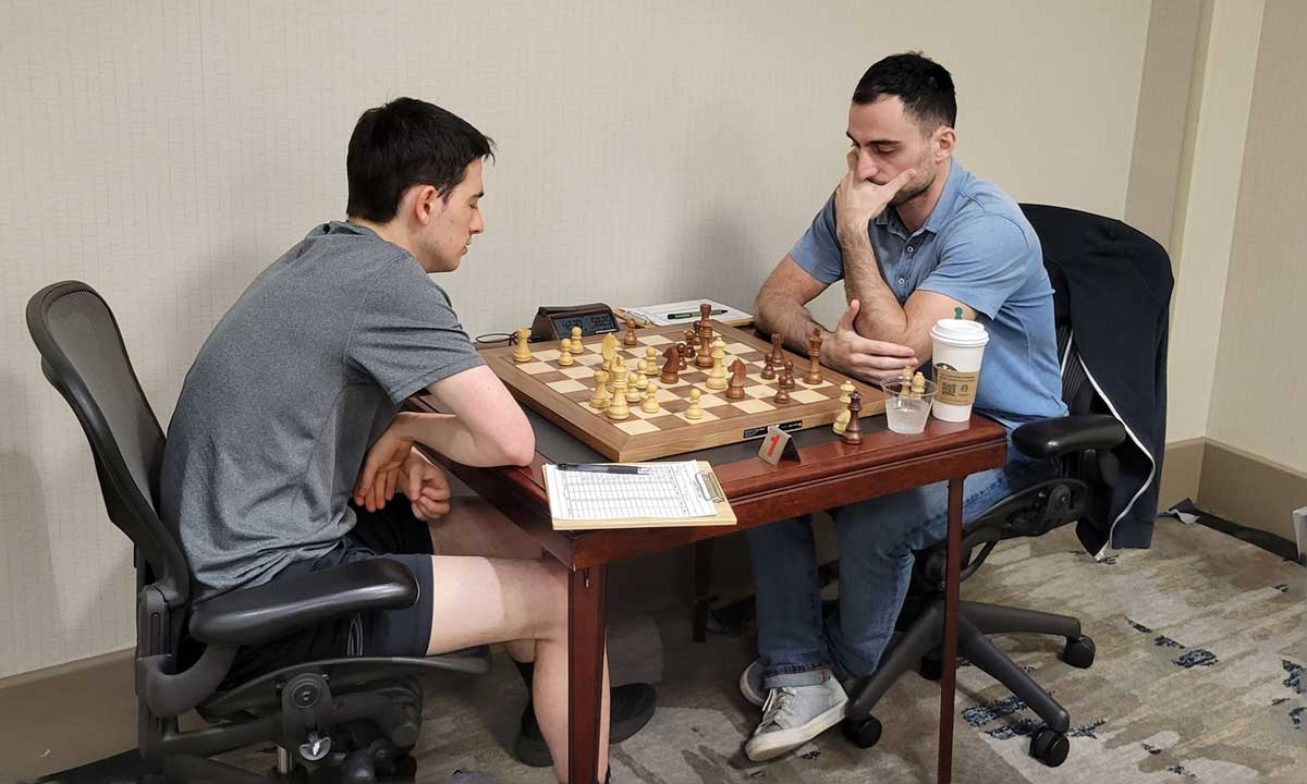 Two chess players at state championship 2022
