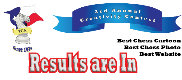 Results are In. Image showing the TCA logo, the TCA Creativity Contest banner, and award categories that were judged.