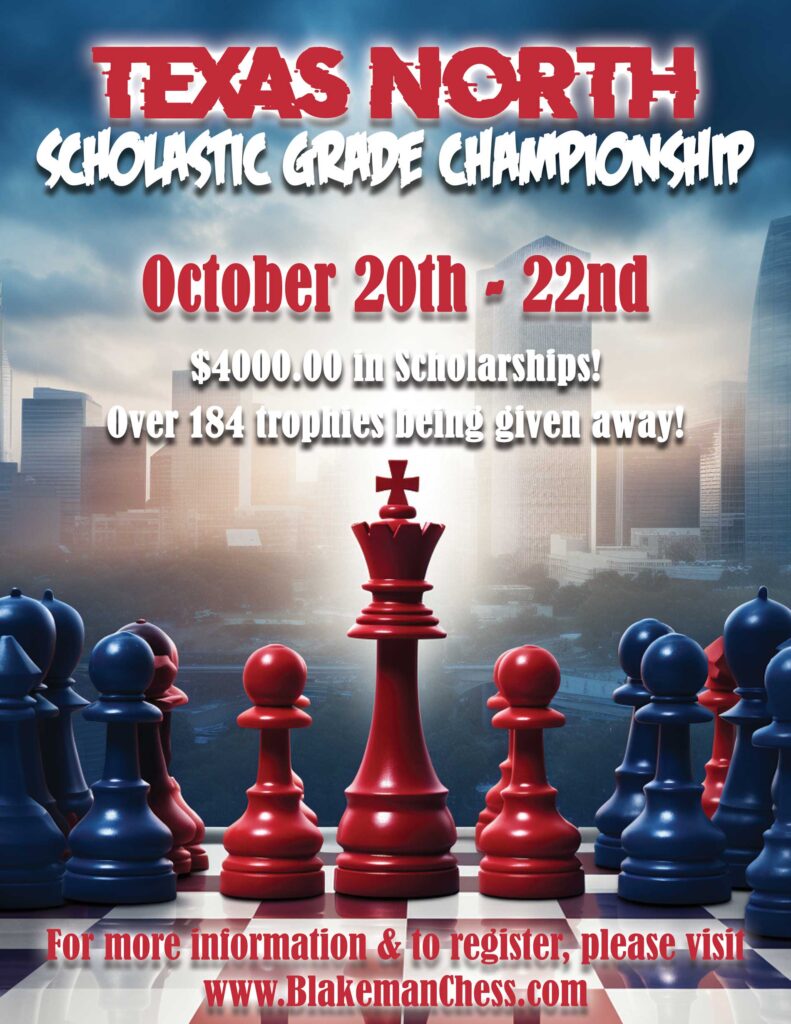 Scholastic and Open Chess Tournament, Calendar