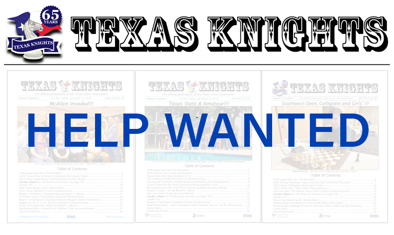 Wanted: Texas Knights Editor